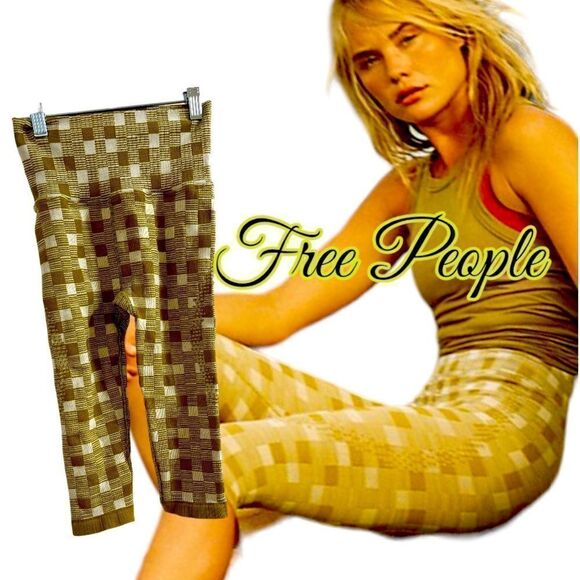 Free People Pants - Free People HR crop good karma leggings